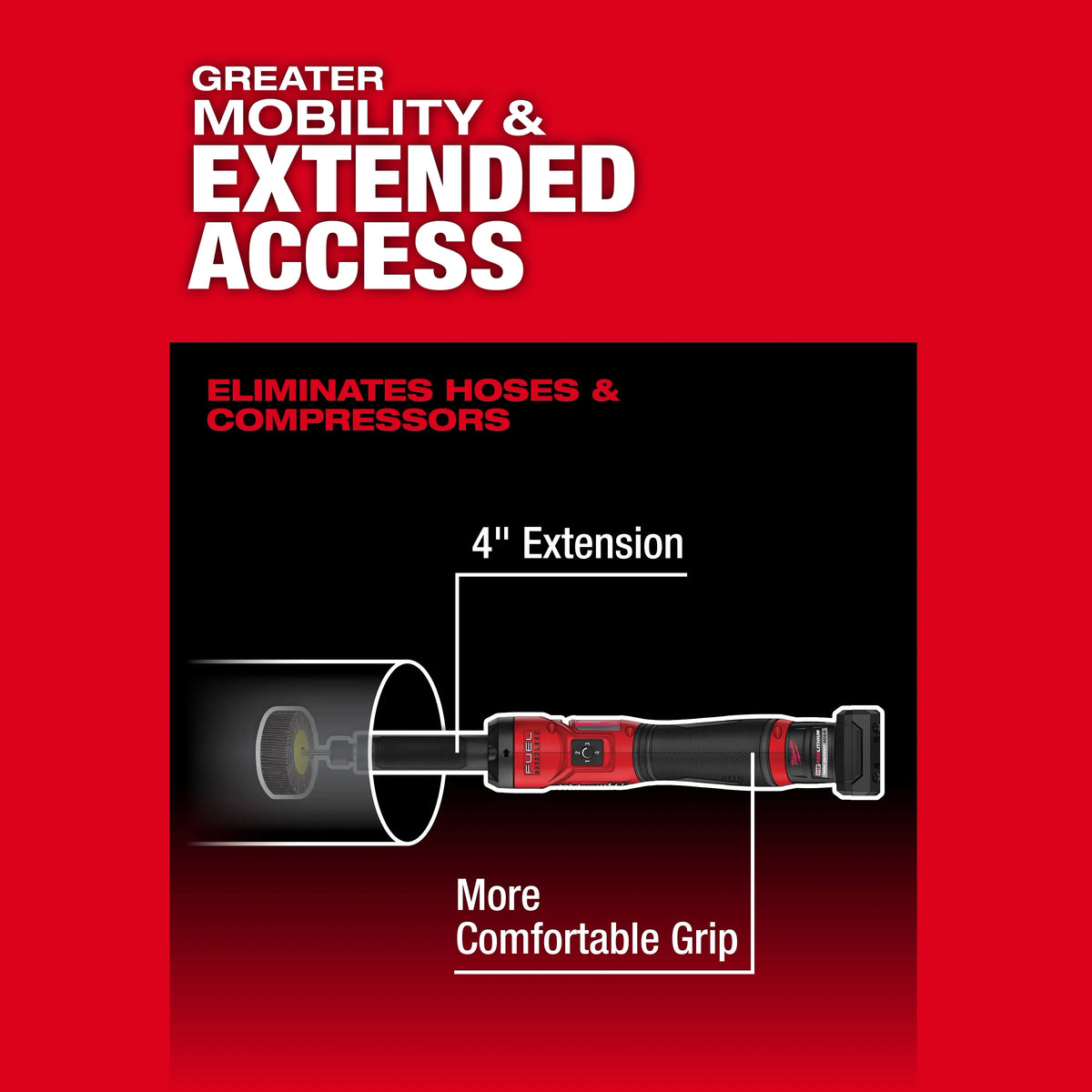 Milwaukee 3487-20 M12 FUEL™ 1/4" Extended Die Grinder