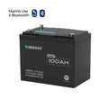 Renogy 12V 100Ah Trolling Motor Lithium Iron Phosphate Battery with Bluetooth