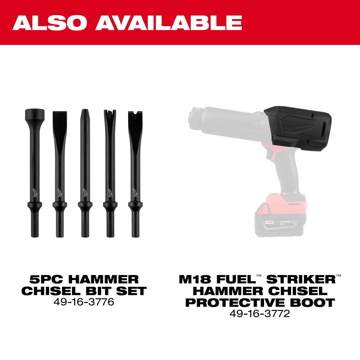 Milwaukee 3771-20 M18 FUEL™ STRIKER™ Hammer Chisel