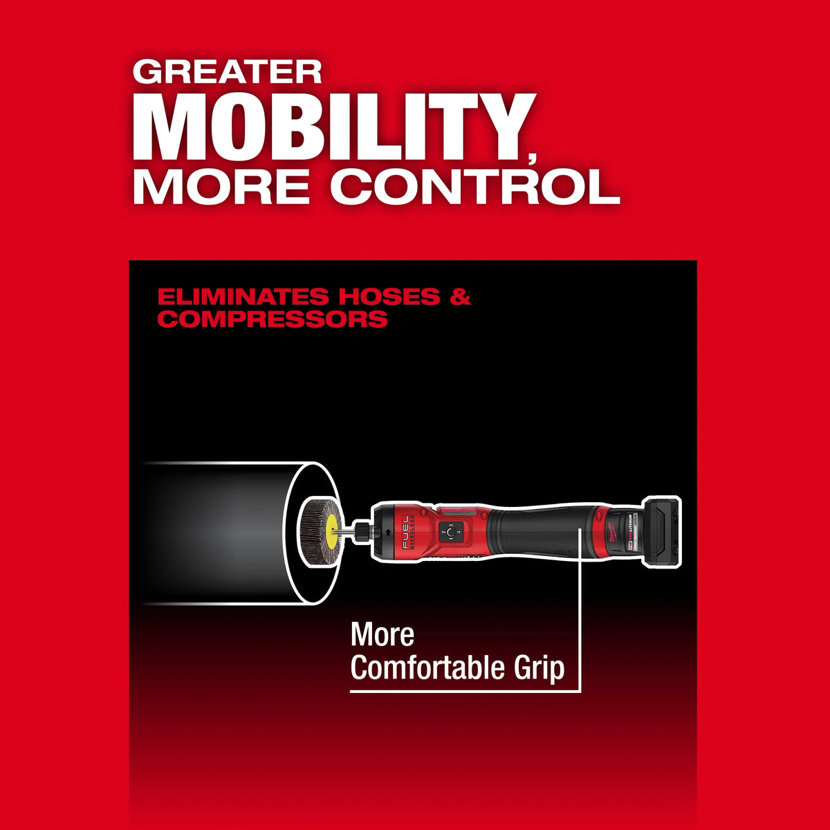 Milwaukee 3486-20 M12™ FUEL™ 1/4" Straight Die Grinder