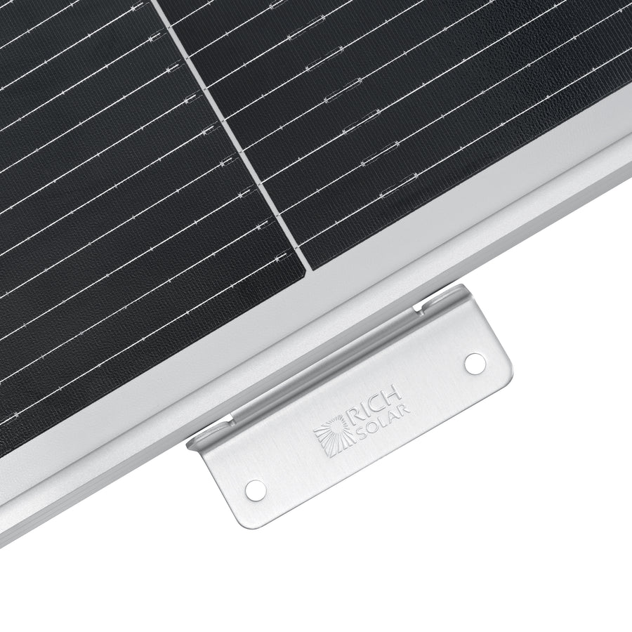 Rich Solar MEGA 200 12V 200W Solar Panel With 2" Brackets