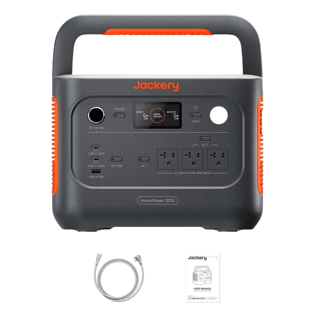 Jackery HomePower 1000 v2 Portable Power Station (Black)