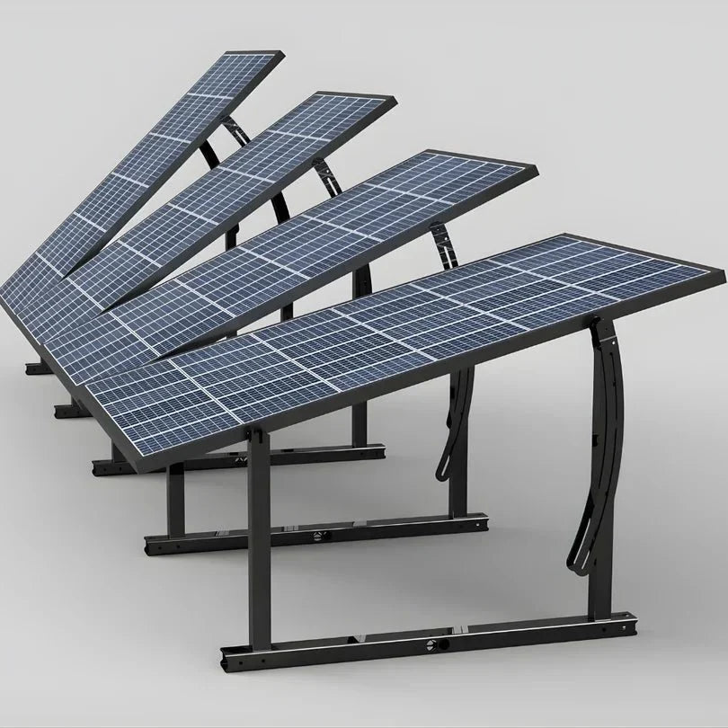IntegraRack IR-45ASAB BallastRack Seasonably Adjustable Solar Module Rack - Black Zinc