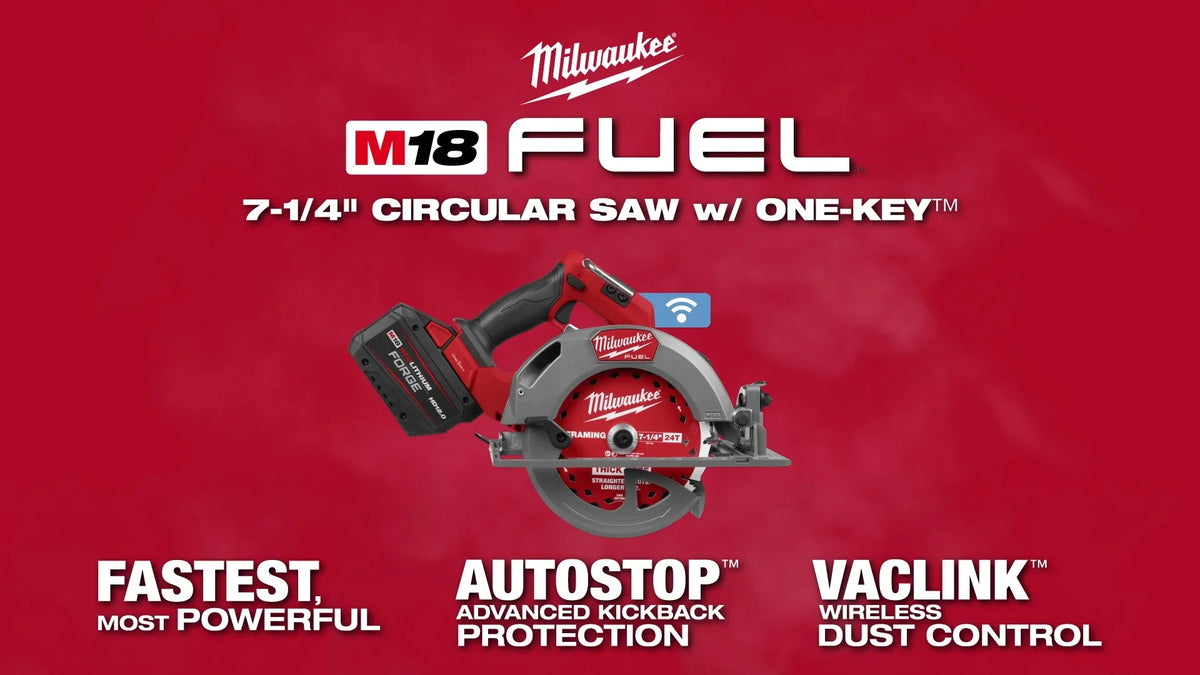 Milwaukee 2931-21HD M18 FUEL™ 7-1/4" Rear Handle Circular Saw w/ ONE-KEY™ Kit