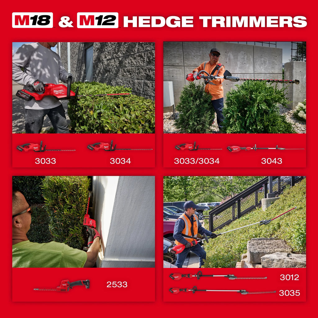 Milwaukee 3043-20 M18 FUEL™ Short Pole Hedge Trimmer