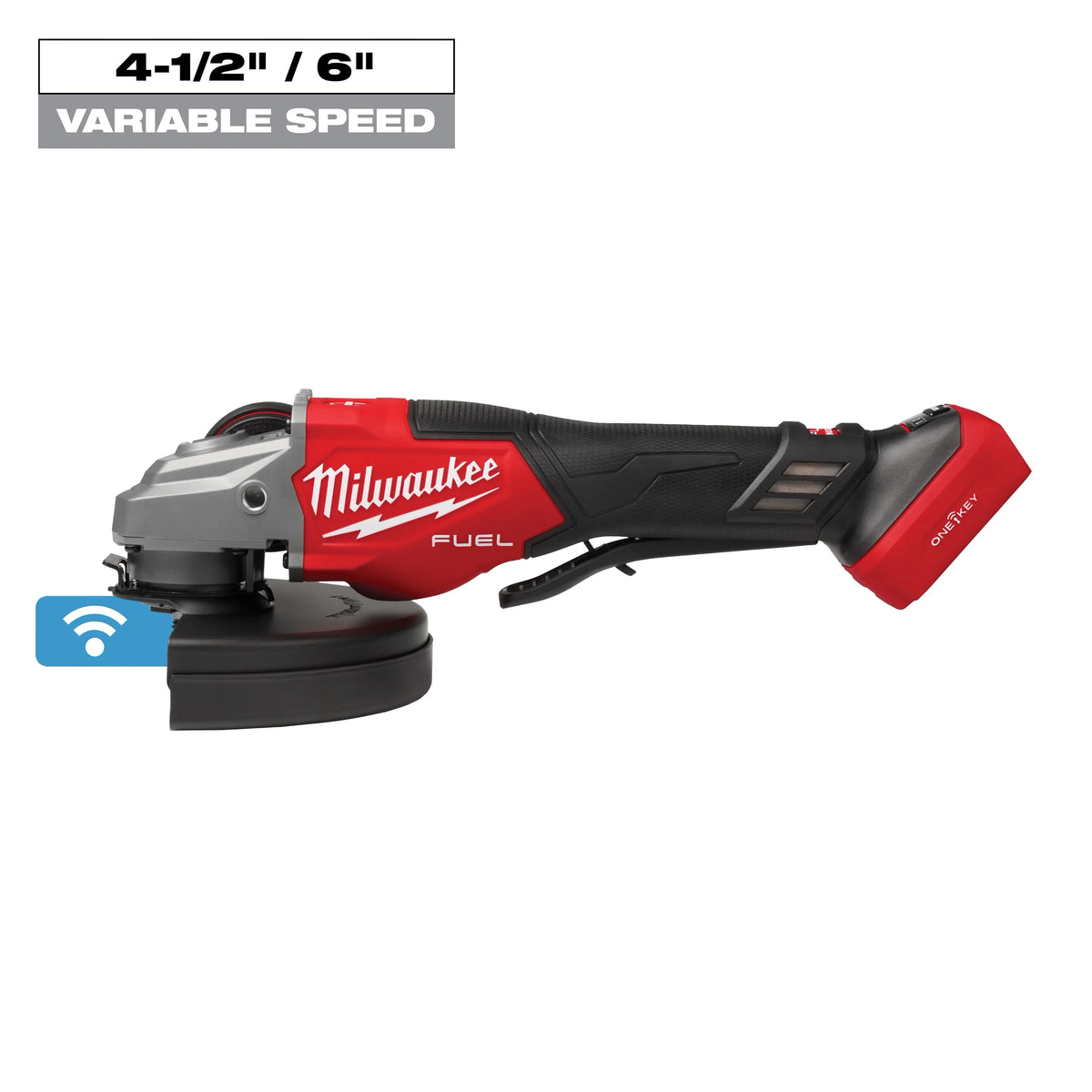 Milwaukee 3674-20 M18 FUEL™ 4-1/2"–7" Variable Speed Braking Grinder, Paddle Switch w/ ONE-KEY™
