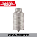 Milwaukee 48-20-5160 SDS-MAX and SPLINE Thick Wall Carbide Tipped Core Bit 5"