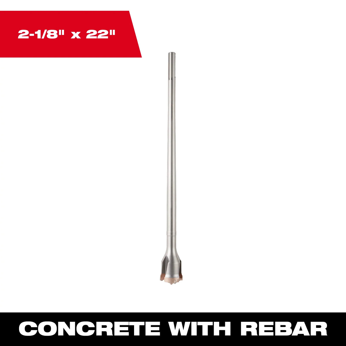 Milwaukee 48-20-5312 2-1/8" X 22" One Piece SDS-MAX Tunnel Bit