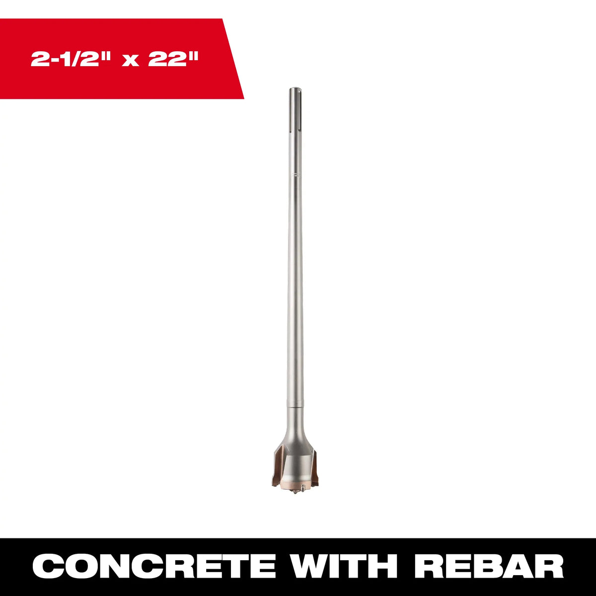 Milwaukee 48-20-5318 2-1/2" X 22" One Piece SDS-MAX Tunnel Bit