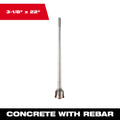 Milwaukee 48-20-5324 3-1/8" X 22" One Piece SDS-MAX Tunnel Bit