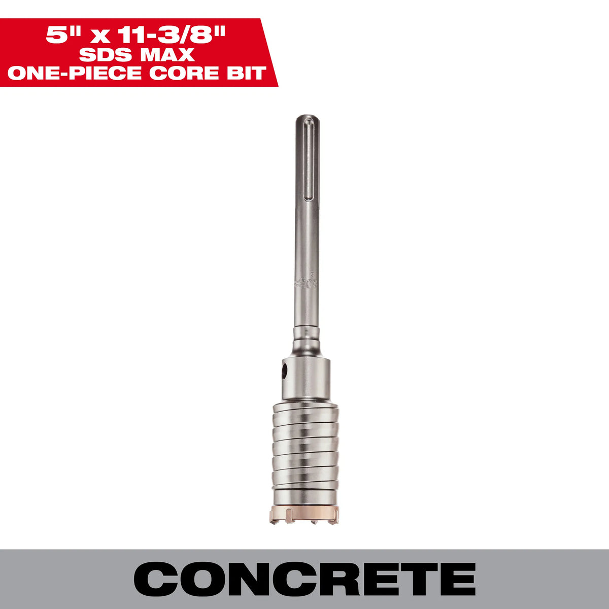Milwaukee 48-20-5436 5" X 11-3/8" One Piece SDS-MAX Core Bit