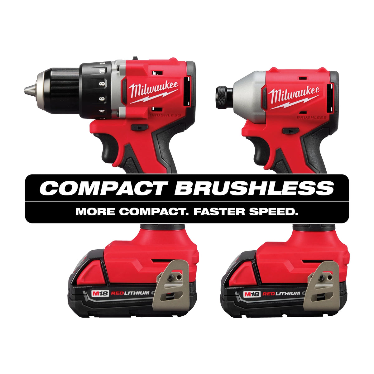 Milwaukee 3693-24CX M18™ Brushless 4-Tool Combo Kit
