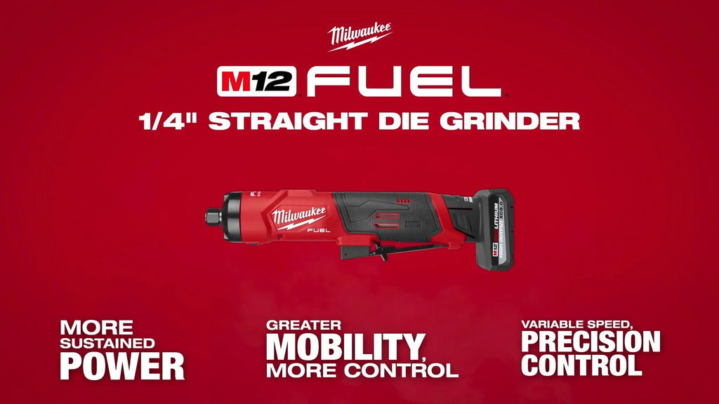 Milwaukee 3486-20 M12™ FUEL™ 1/4" Straight Die Grinder