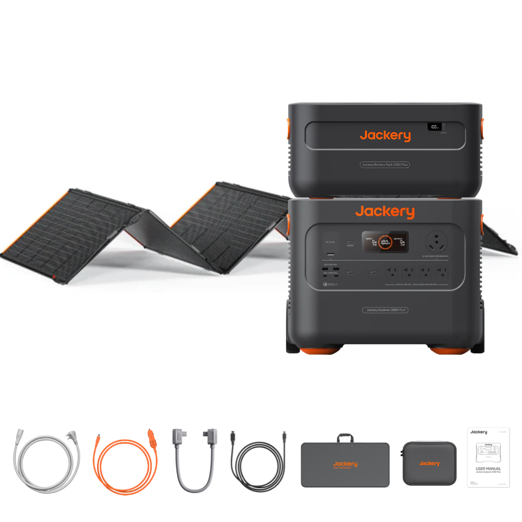 Jackery Explorer 2000 Plus Solar Generator Kit (4kWh) + SolarSaga 500 X
