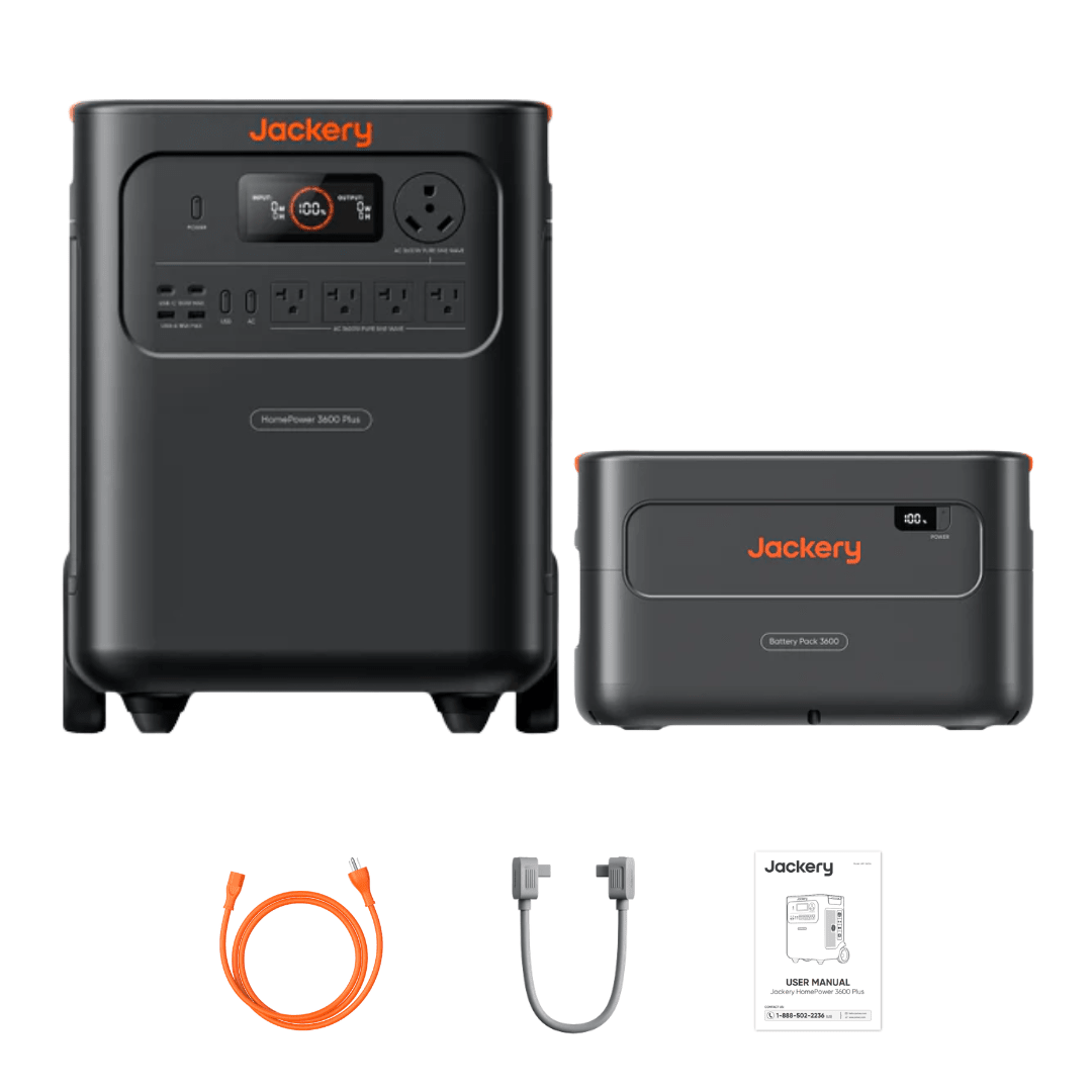 Jackery HomePower 3600 Plus Power Station + Battery Pack 3600