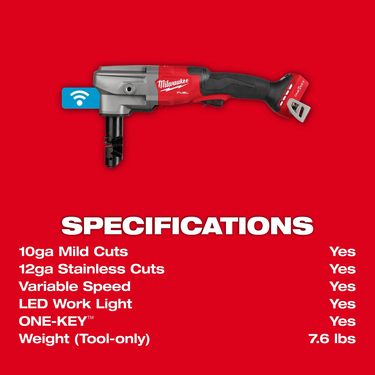Milwaukee 3476-20 M18 FUEL™ 10 Gauge Nibbler Bare Tool