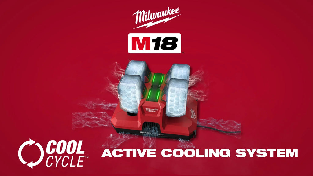 Milwaukee 48-59-1818 M18™ & M12™ Four Bay Simultaneous Super Charger w/ PACKOUT™ Compatibility