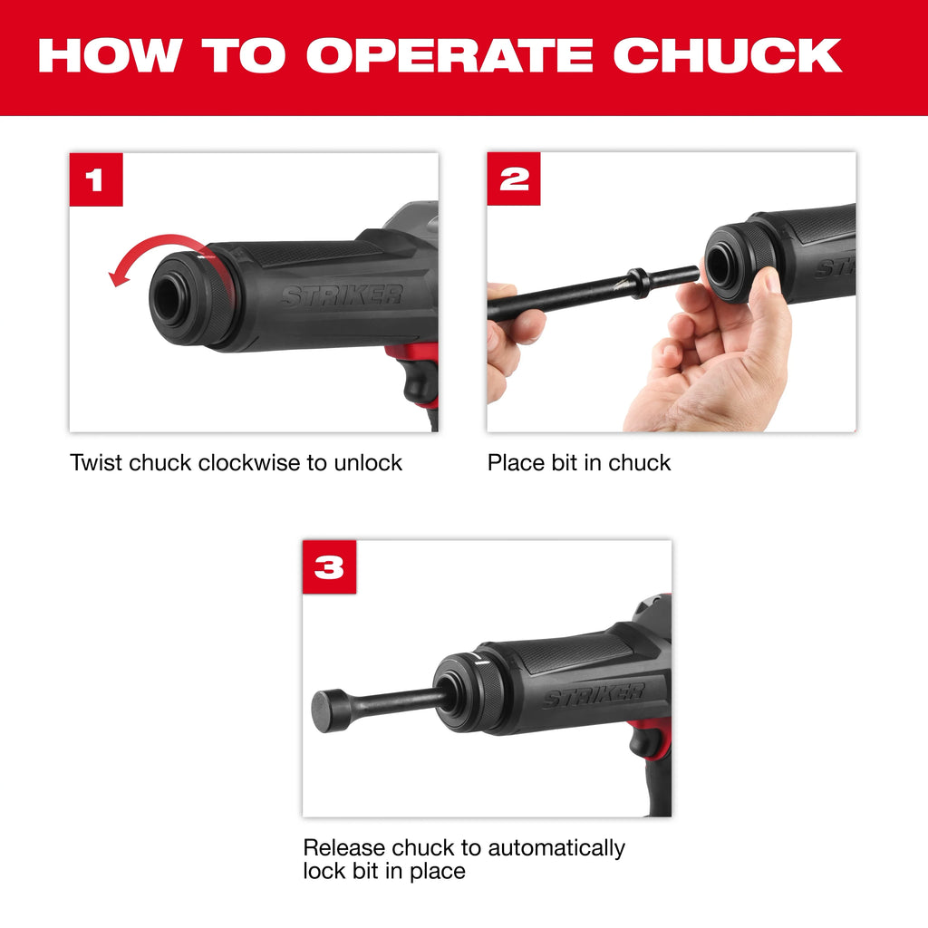 Milwaukee 3771-20 M18 FUEL™ STRIKER™ Hammer Chisel