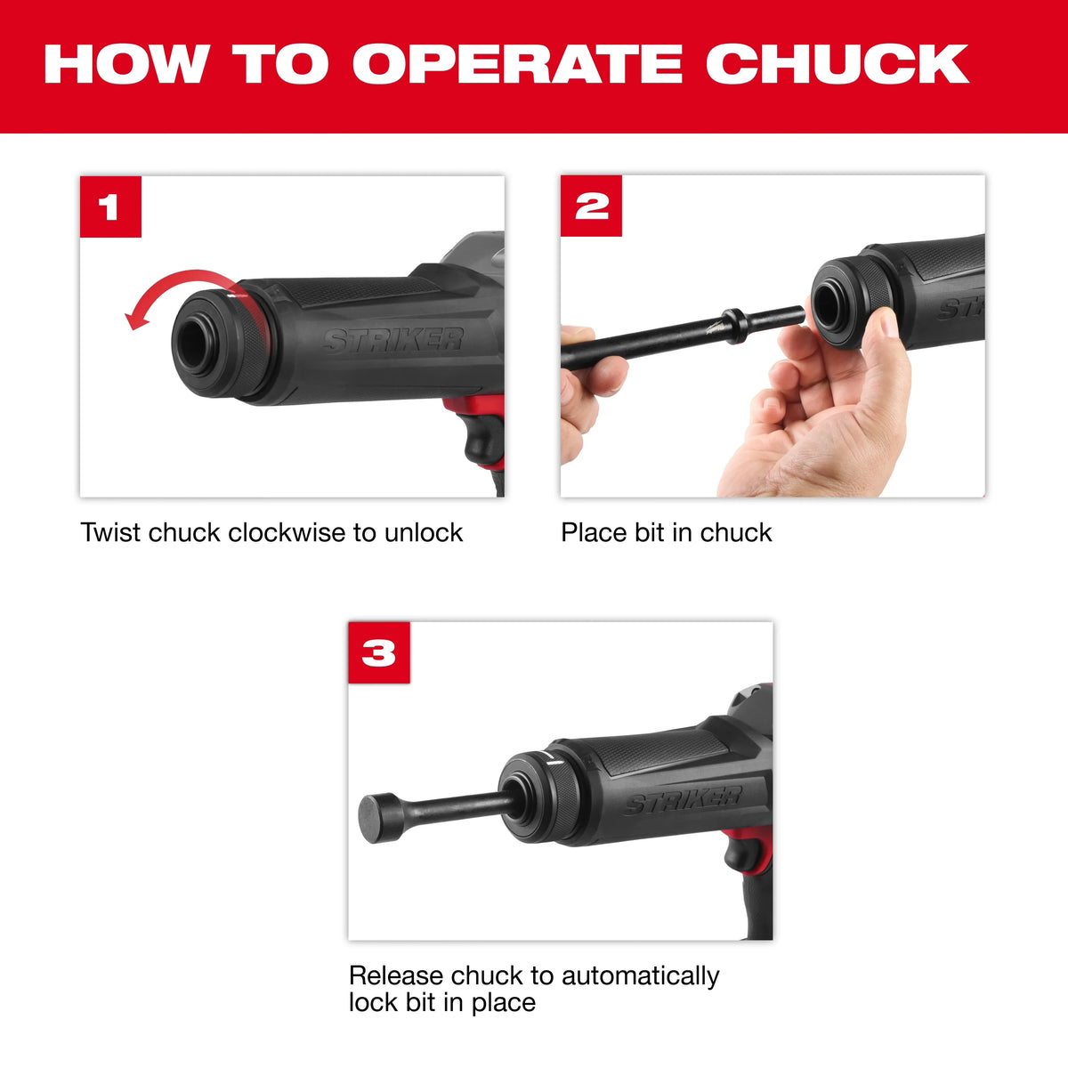 Milwaukee 3771-20 M18 FUEL™ STRIKER™ Hammer Chisel