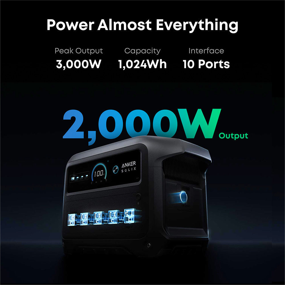 Anker C1000 Gen2 2000W/ 1024Wh Portable Power Station
