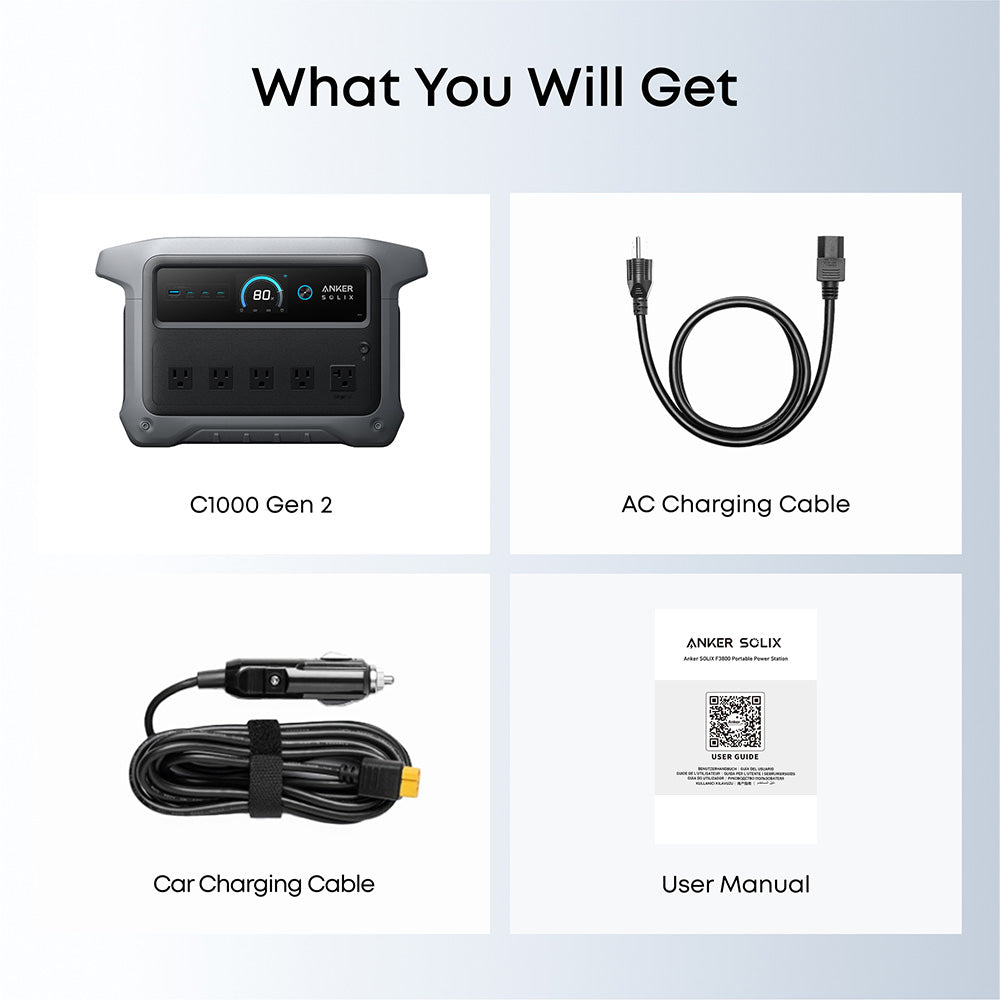 Anker C1000 Gen2 2000W/ 1024Wh Portable Power Station