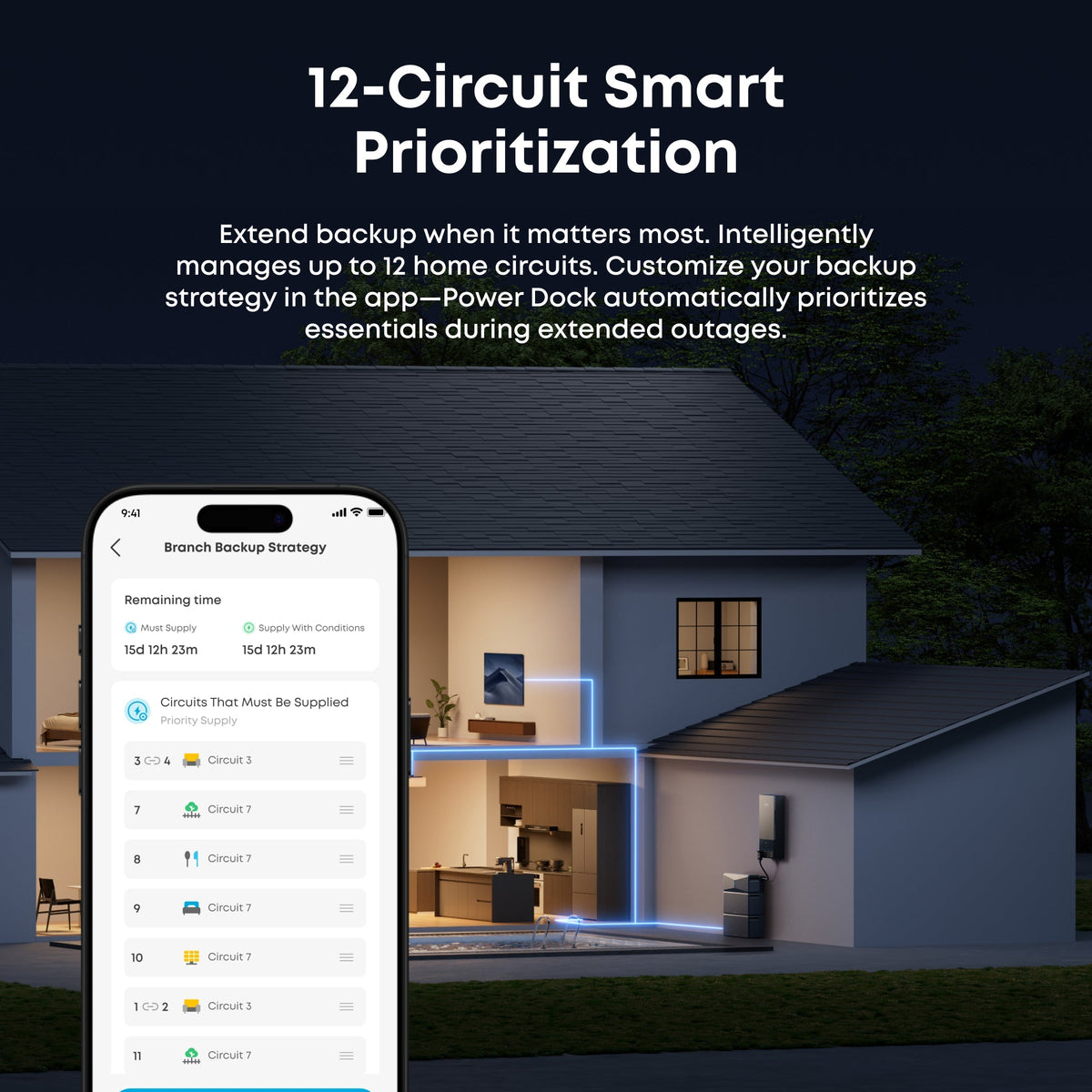Anker AX170J40 Power Dock for E10 Automatic Backup Kit | 10-30kW Turbo Output | Smart Grid & Storm-Guard