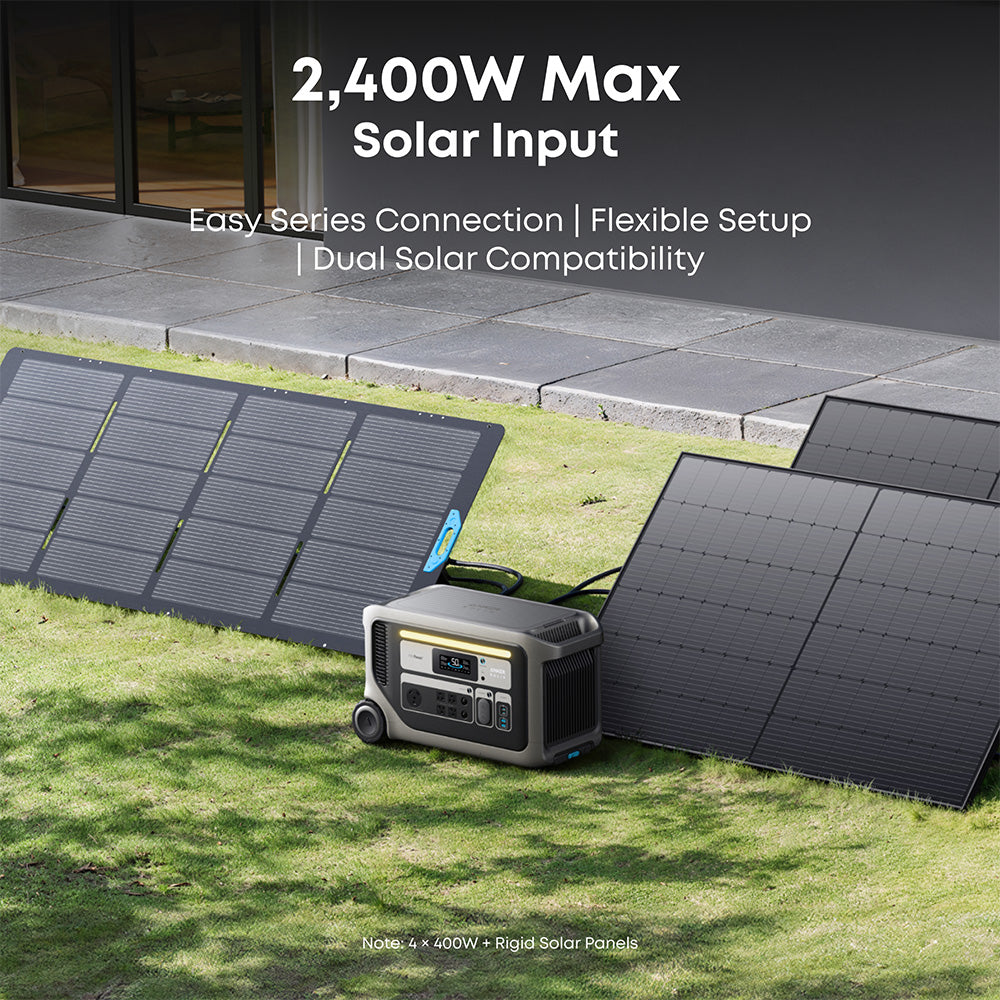 Anker F3000 Portable Power Station 3,072Wh 3,600W with 400W Solar Panel
