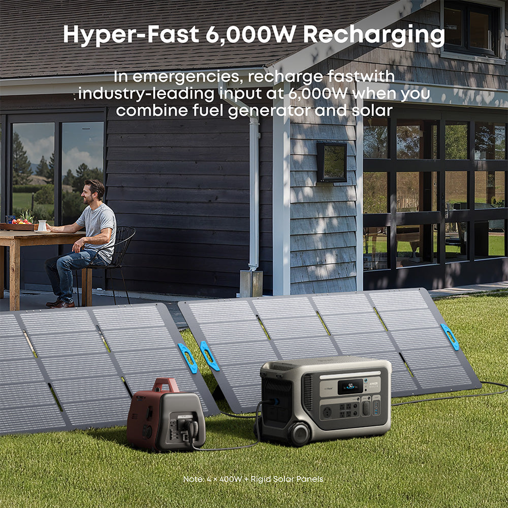 Anker F3000 Portable Power Station 3,072Wh 3,600W with 400W Solar Panel