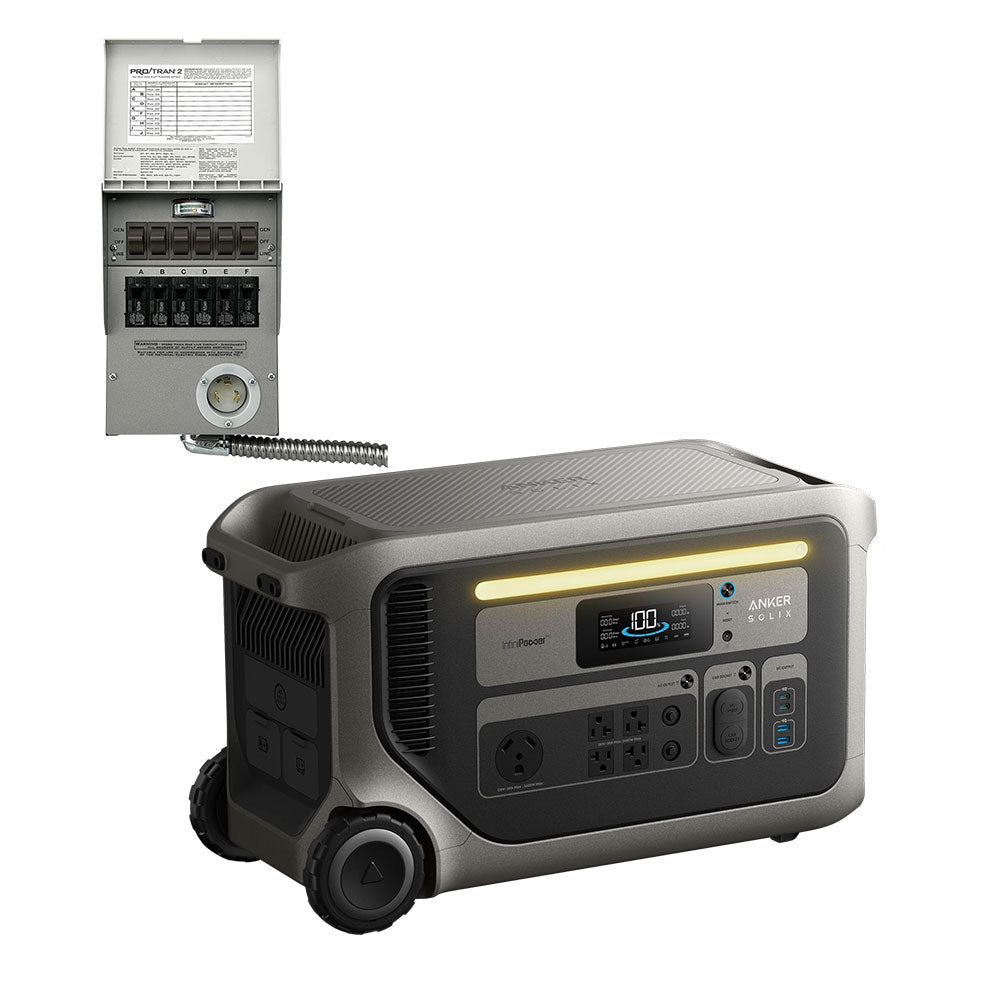 Anker F3000 3072Wh Portable Power Station w/ 30A Transfer Switch
