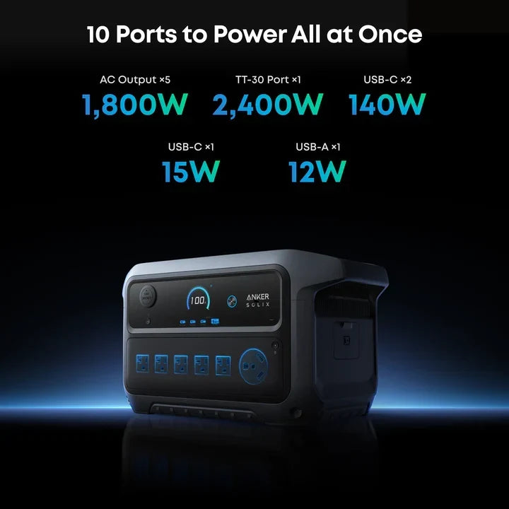 Anker B17831A2 C2000 Gen 2 Portable Power Station 2048Wh w/ 400W Solar Panel