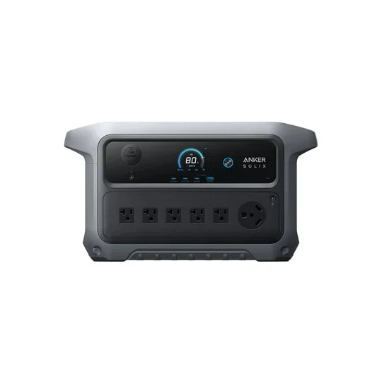 Anker B17831A6 C2000 Gen 2 Portable Power Station 2048Wh w/ Expansion Battery & 400W Solar Panel