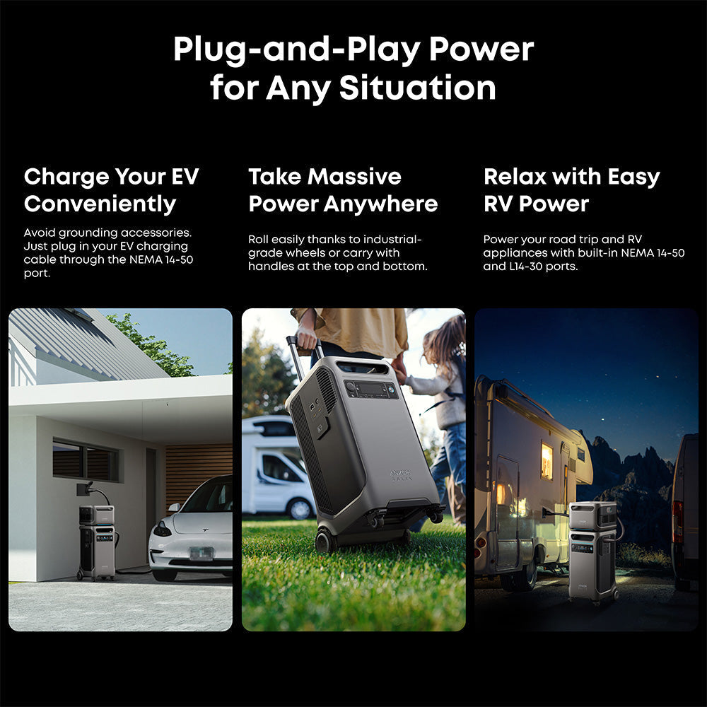Anker F3800 6000W / 7,680Wh Power Station with 1 Expansion Battery