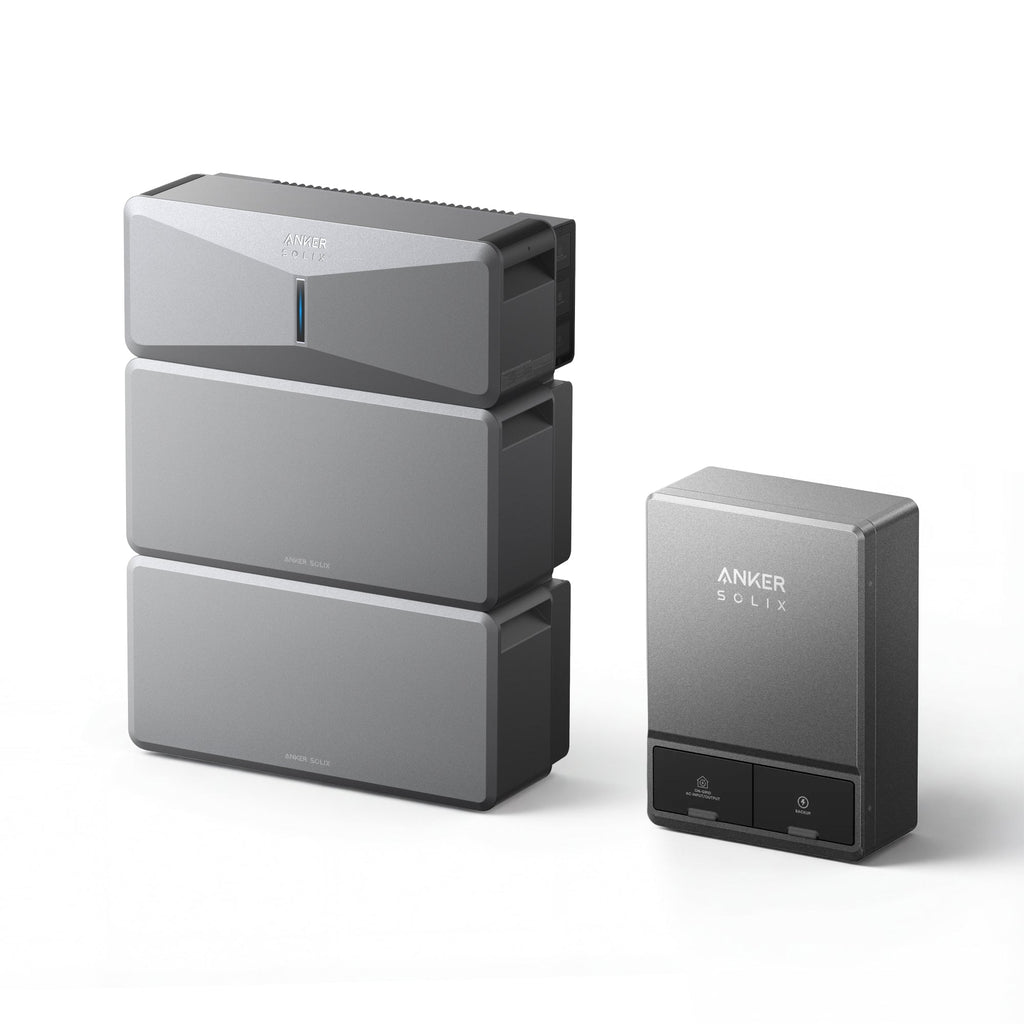 Anker B17E1149 E10 Manual Backup Kit | 12 kWh LiFePO4 Battery | 10-30 kW Turbo Output | Smart Grid & Storm-Guard