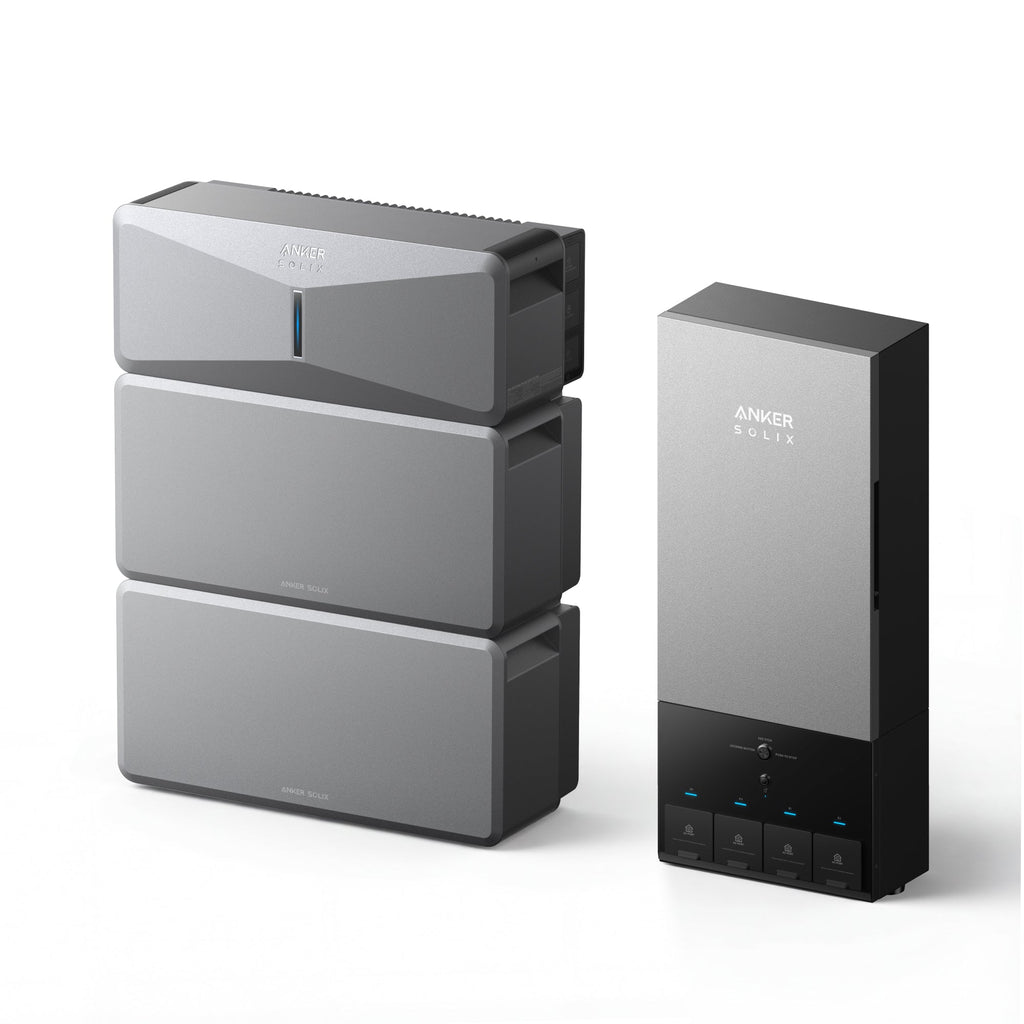 Anker B17E114A E10 Automatic Backup Kit | 12kWh LiFePO4 Battery | 10-30kW Turbo Output | Smart Grid & Storm-Guard