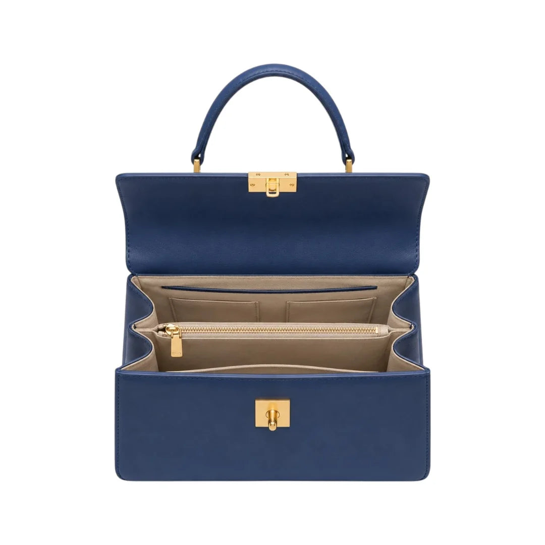 Bayline Women’s Blue Classic Flap Satchel Handbag