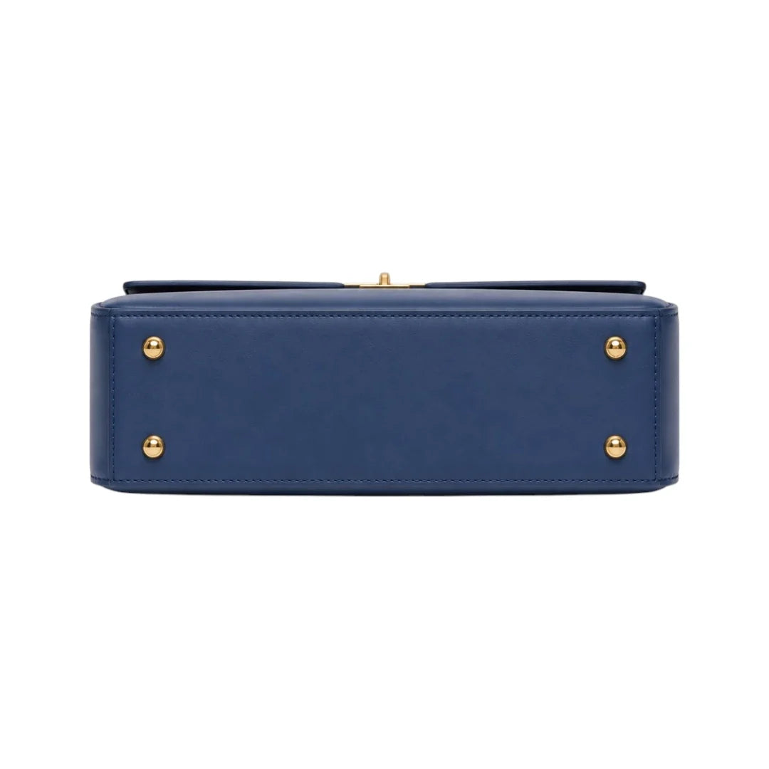 Bayline Women’s Blue Classic Flap Satchel Handbag