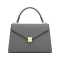 Bayline Women’s Gray Envelope Flap Faux Leather Satchel Handbag