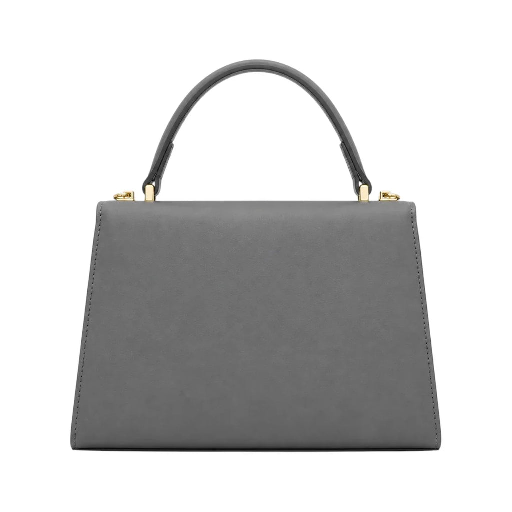 Bayline Women’s Gray Envelope Flap Faux Leather Satchel Handbag
