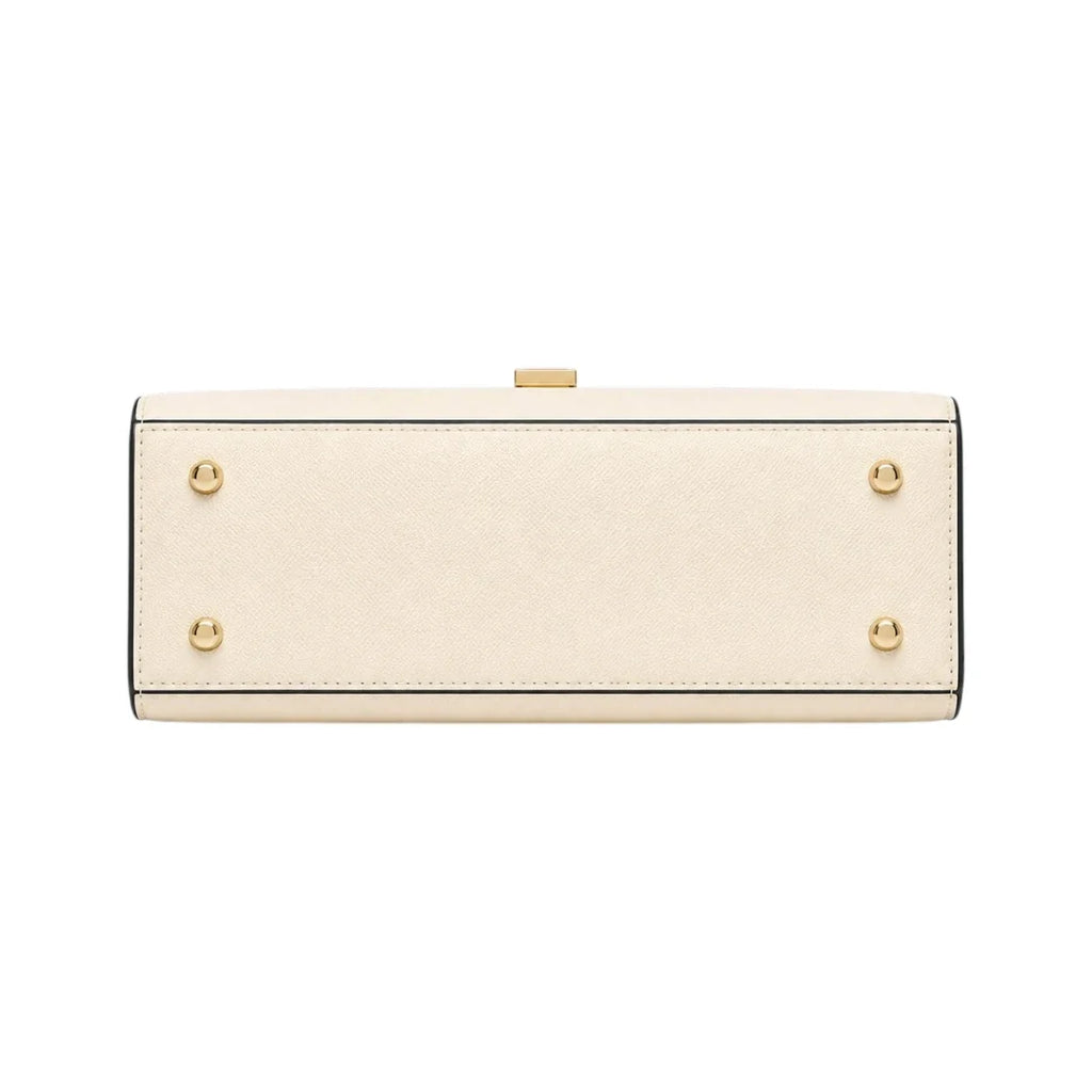 Bayline Women’s Ivory Envelope-Flap Structured Satchel Handbag