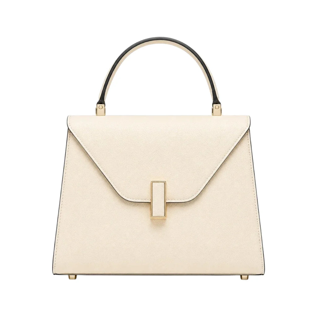 Bayline Women’s Ivory Envelope-Flap Structured Satchel Handbag