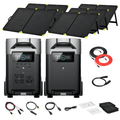EcoFlow DELTA Pro With Extra Battery 7200Wh 3600W Solar Generator + 200W Portable Monocrystalline Solar Panels Kit