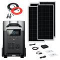 EcoFlow DELTA Pro 3600Wh 3600W Solar Generator + 200W Rigid Monocrystalline Solar Panels Kit