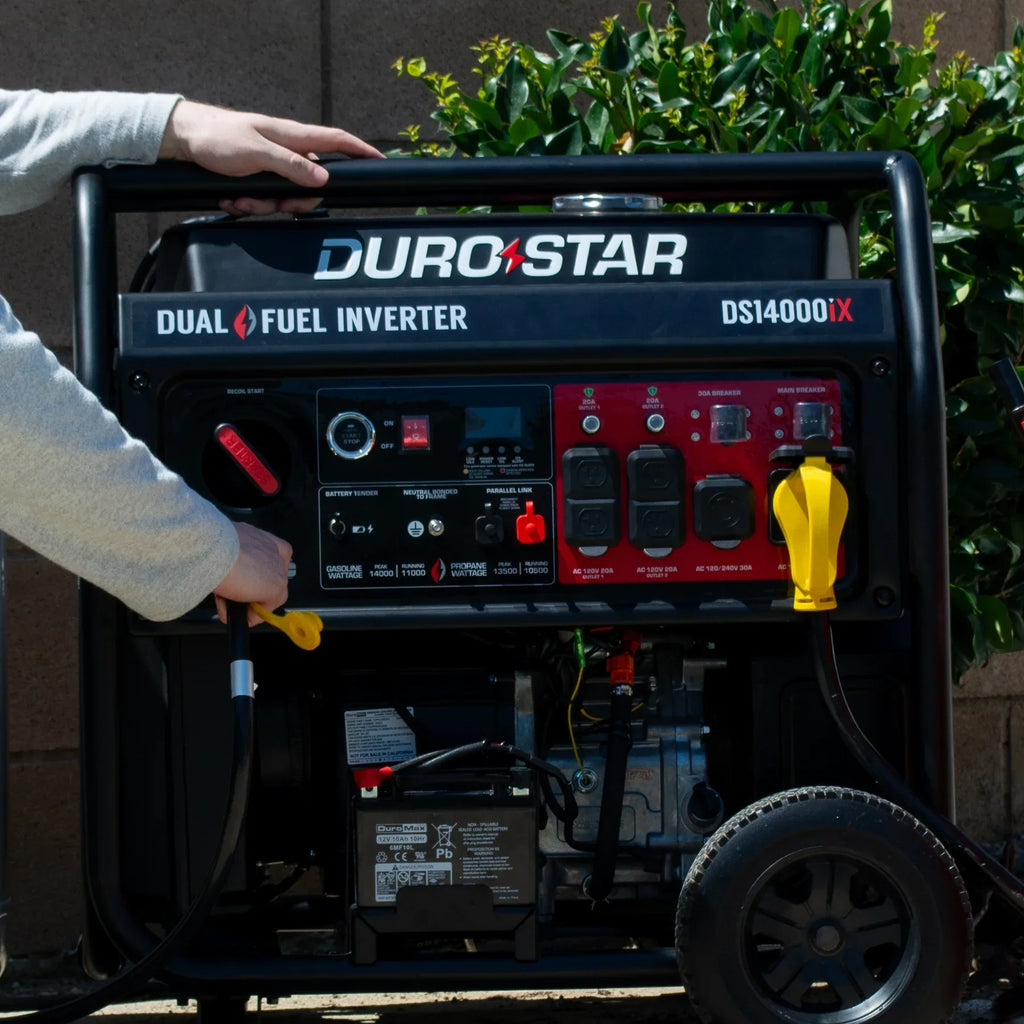DuroStar 14,000 Watt Dual Fuel Open Frame Digital Inverter Generator