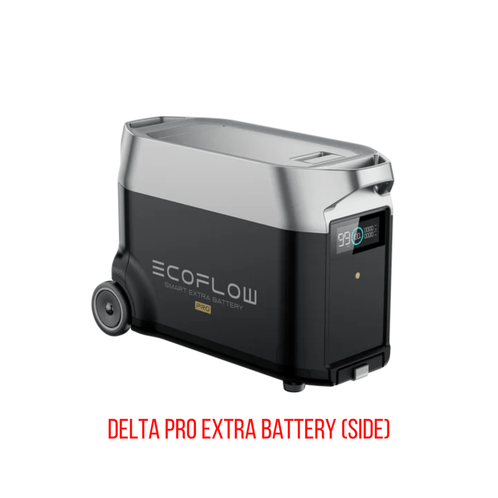 EcoFlow DELTA Pro With Extra Battery 7200Wh 3600W Solar Generator + 200W Rigid Monocrystalline Solar Panels Kit