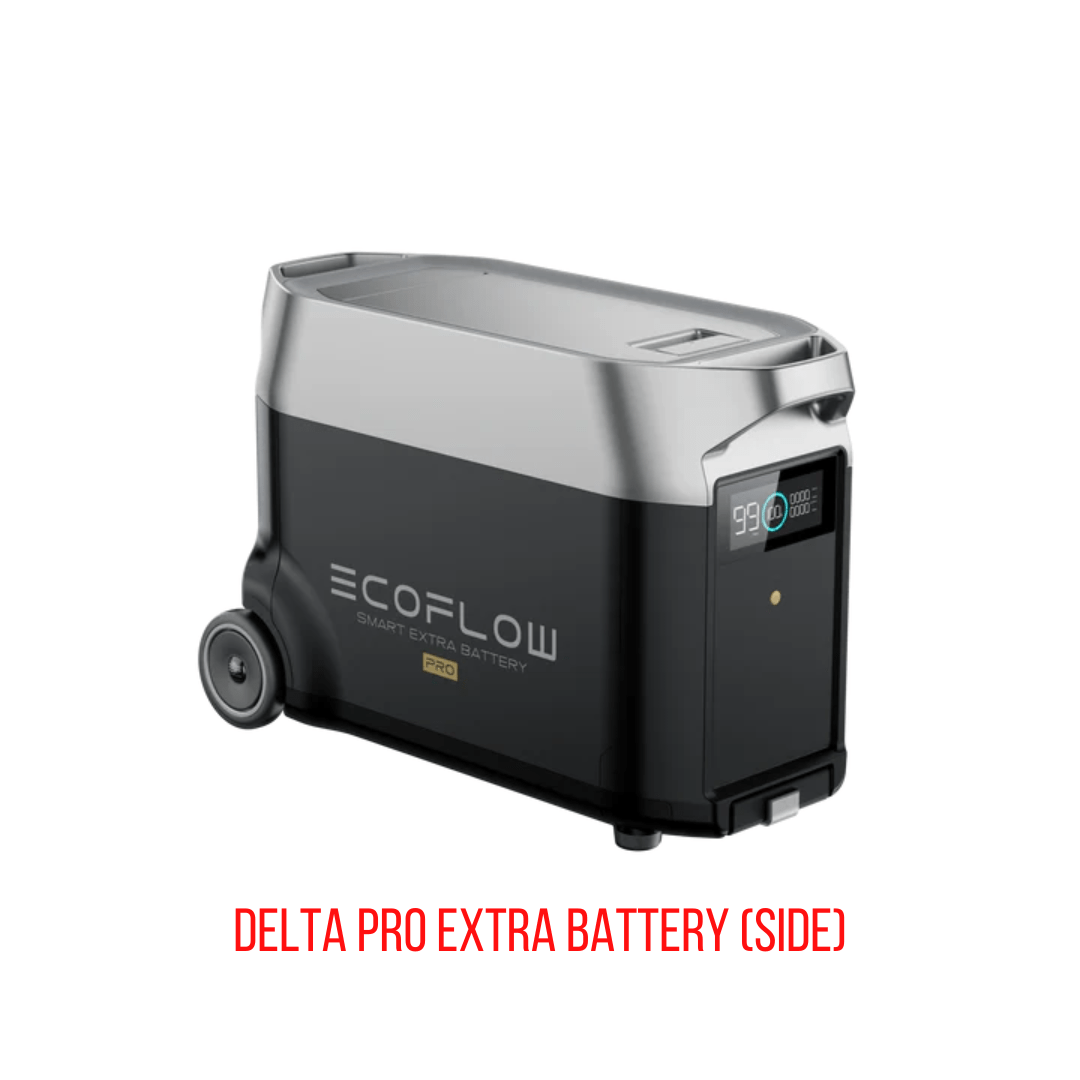 EcoFlow DELTA Pro With Extra Battery 7200Wh 3600W Solar Generator + 200W Rigid Monocrystalline Solar Panels Kit