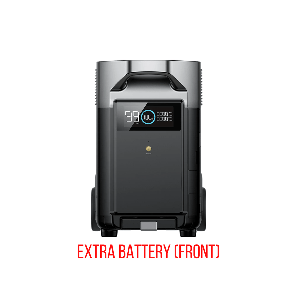 EcoFlow DELTA Pro With Extra Battery 7200Wh 3600W Solar Generator + 200W Rigid Monocrystalline Solar Panels Kit