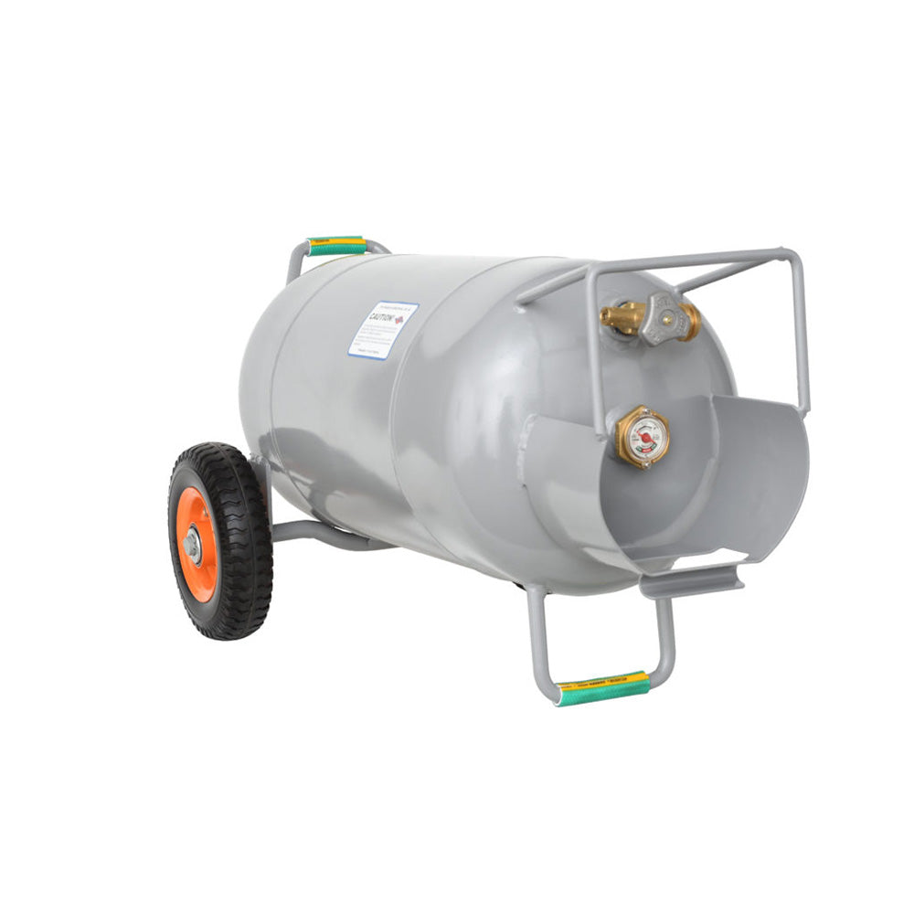 Flame King YSN40HOG 40 LBS Horizontal/Vertical Propane Cylinder w/OPD W/Wheels