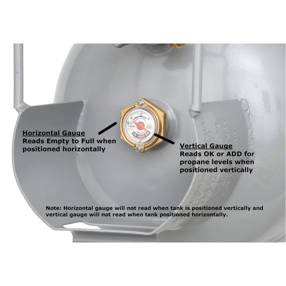 Flame King YSN40HOG 40 LBS Horizontal/Vertical Propane Cylinder w/OPD W/Wheels
