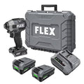 FLEX FX1371A-2K 24V Brushless 1/4" Hex Impact Driver -KIT,Includes (2) 2.0Ah Battery and Charger