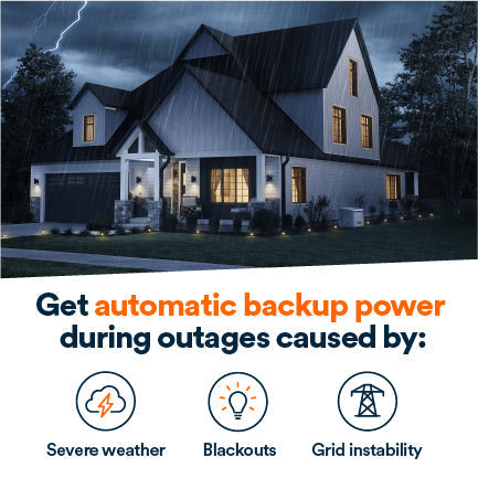 Generac 7323 14kW Air-Cooled Whole Home Standby Generator w/ Transfer Switch Kit